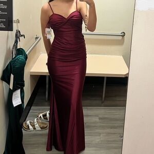 Elegant Burgundy Gown